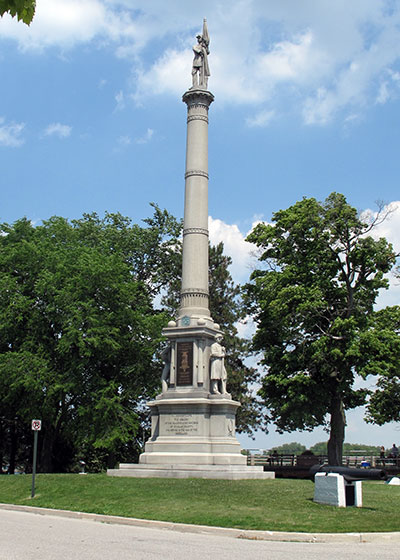 Port Huron's GAR monument in Pine Grove park. Photo ©2014 Look Around You Ventures LLC.